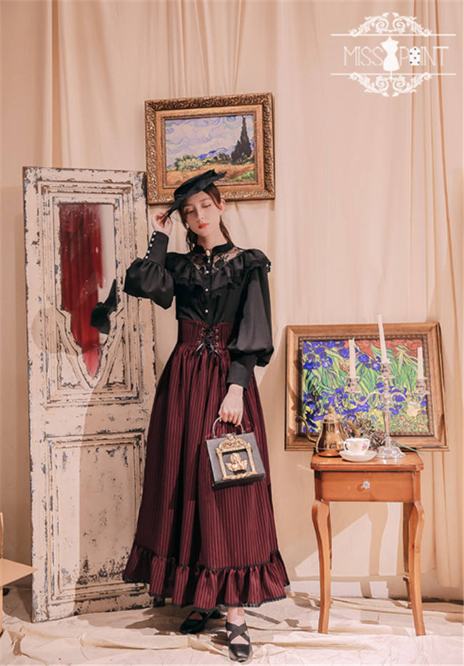 Alpine Maiden~ Vintage Lolita High Waist Skirt -Pre-order