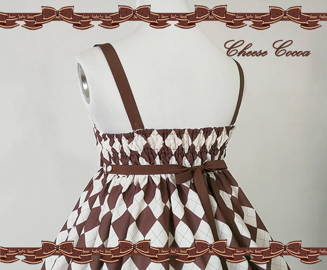 Mace Bear~ Sweet Slight High Waist JSK S In Stock