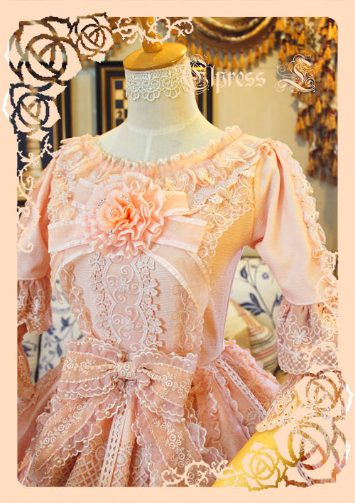 Elpress L Umbrella Leaf Lolita OP Dress out