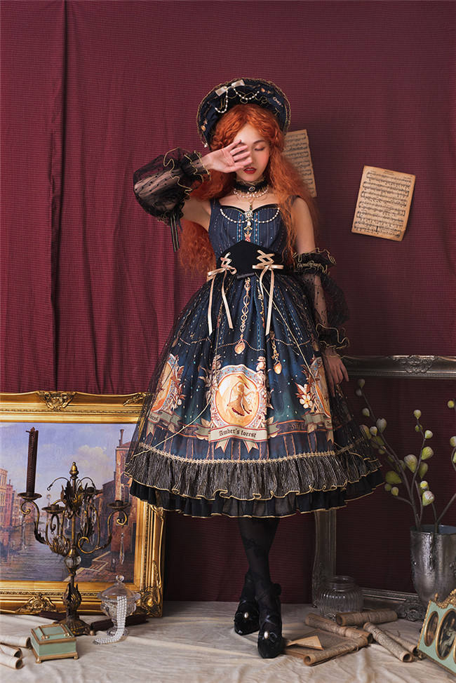 SIKA Lolita ~Glaeser Forest Lolita JSK/OP-White OP M in Stock