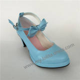 Matte Blue High Platform Lolita Heels Shoes