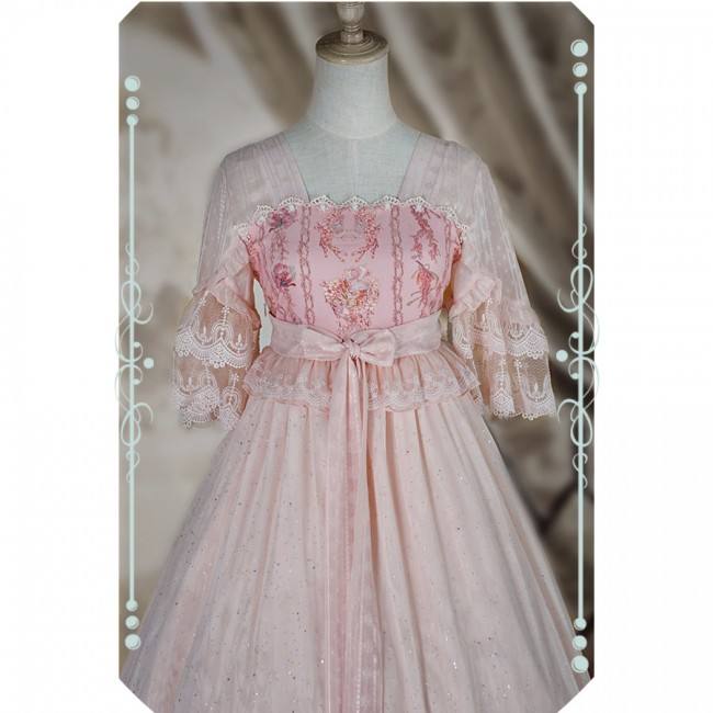 IchigoMikou ~Drizzle & Thin Clouds~ Qi Lolita OP Dress - In Stock