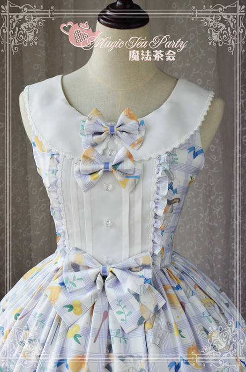 Magic Tea Party~ Cat&Marmalade~Sweet Lolita JSK Version I-Ready Made