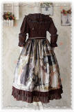 Infanta ***Oil Painting*** Printed Chiffon Jumper Dress - out