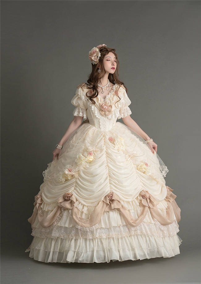 Henrietta ~Rose Queen Flowers Luxury Lolita OP