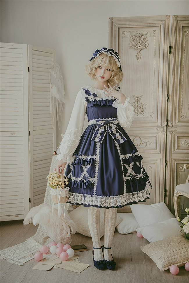 Little Dipper Cream Crispy~ Classic Lolita JSK Dress -Ready Made