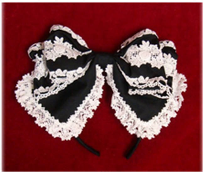 Sweet Lolita Headbow - 5 Colors Available Coffee In Stock