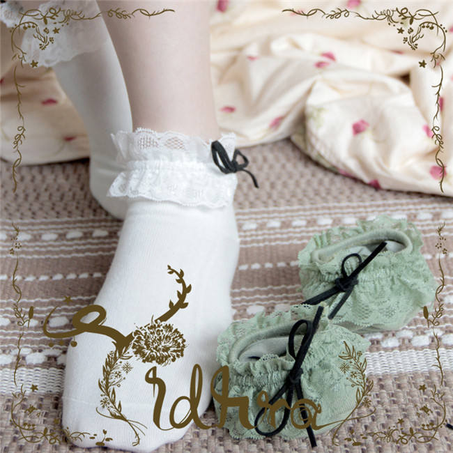 Yidhra  -Forest City- Cotton Lolita Ankle Socks