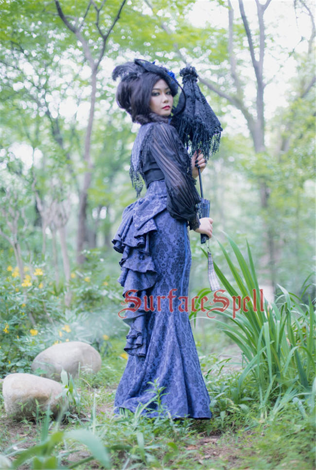 Surface Spell ~Nyx Gothic Lolita Fishtail Skirt Mermaid Style