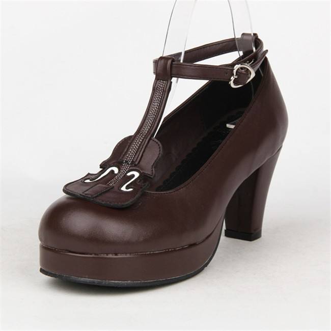Angelic Imprint- Elegant Violin-shaped Straps Lolita Heels Shoes