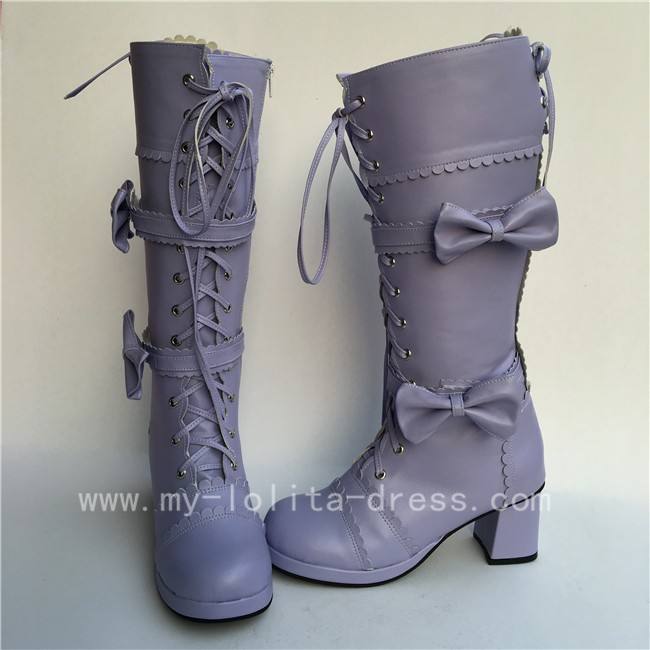 Beautiful Navy Blue& White Boots - 2 Versions