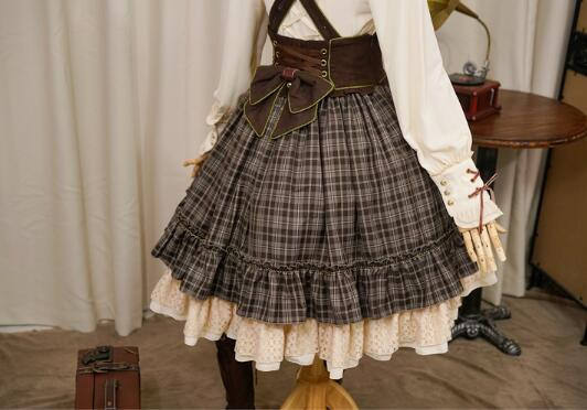 Little Red Riding Hood~ Classic Lolita Fish-bone Skirt + Blouse+Cape-Pre-order Closed