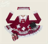 Unideer & Starwish Collaboration ~Maiden Cross Lolita OP for Kids -Limited Quantity Pre-order Closed