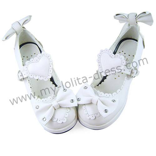 Bows Hearts Girls Lolita Shoes