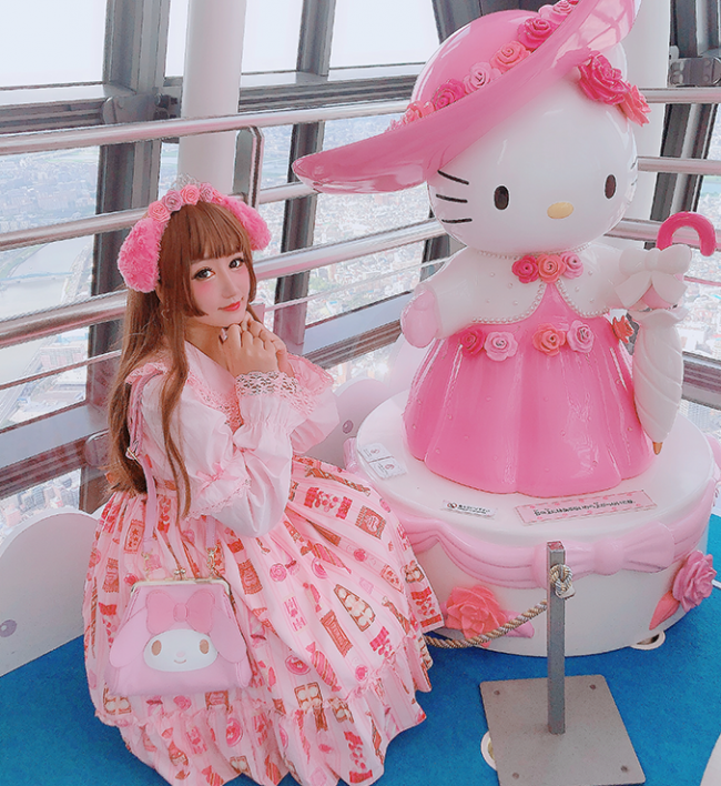Diamond Honey ~Candy Store Sweet Lolita Jumper -3 Pink L in Stock