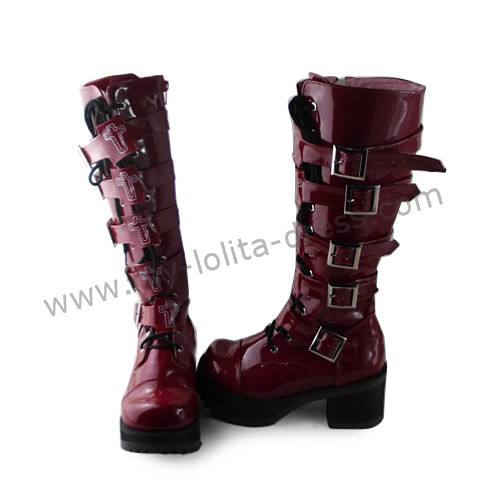 Gothic Punk Cross Decorated Lolita Boots