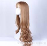 Popular Girl's Lolita Long Curls Wig with Bangs
