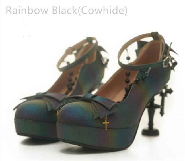 Mask of Baroque ~ Cross Candlestick Lolita Heels Shoes -11 Colors Pre-order Closed