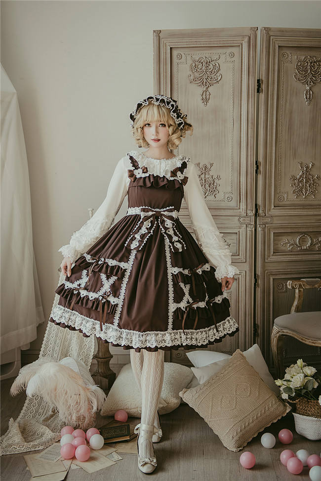 Little Dipper Cream Crispy~ Classic Lolita JSK Dress -Ready Made