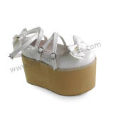 Girls Lolita Princess Shoes Wood Color Sole