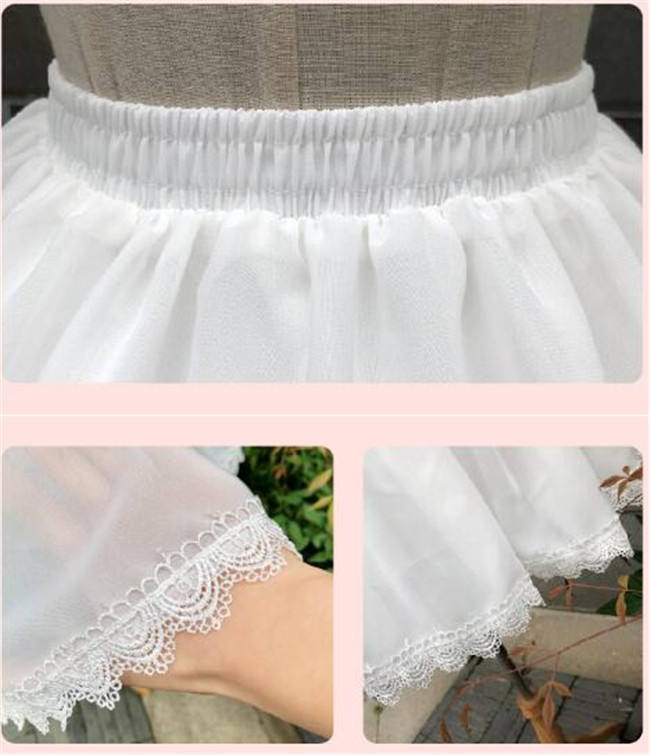 47cm Super Flexible  Fishbones Lolita Petticoat for Summer