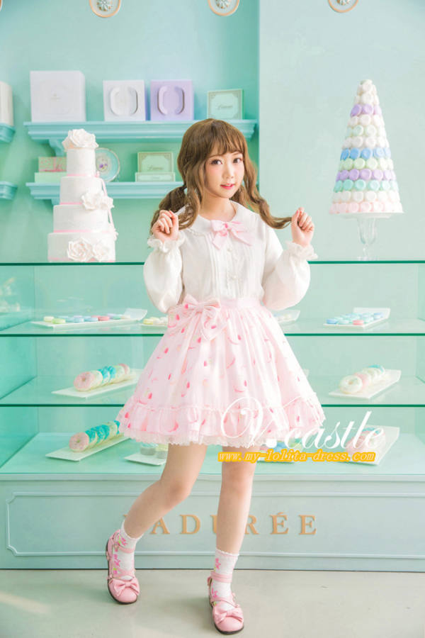 Strawberry Cookies~ Sweet Lolita Skirt -out