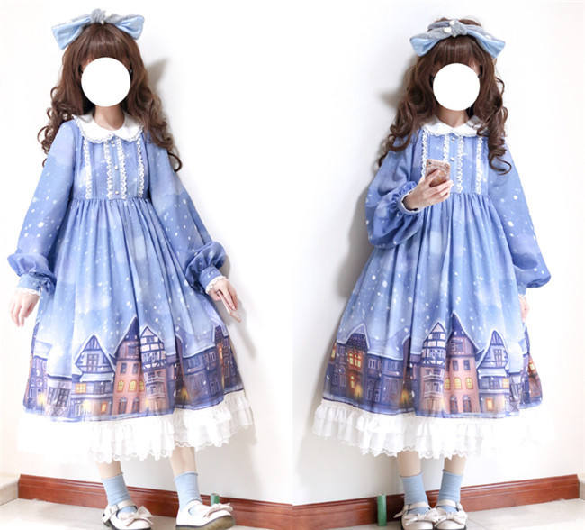 Warm House In Snow~ Sweet Lolita OP/JSK out