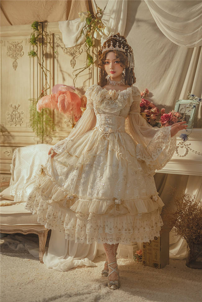 Miss Point ~Ode to the Dawn~ Embroidery Elegant Lolita OP