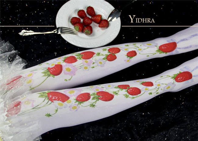 Straberry Garden&Star- Sweet Lolita Tights