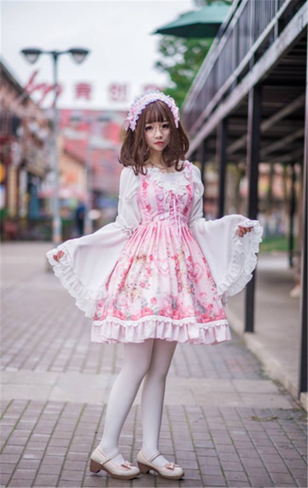 Chiffon Tailored Hime Sleeves Lolita Inner Blouse