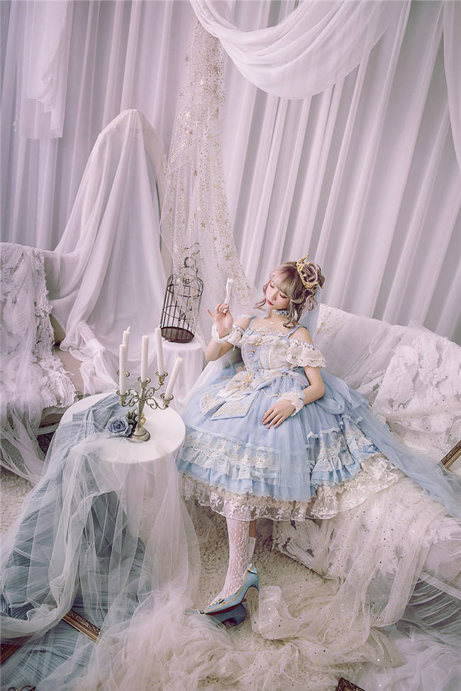Flower Feast In Spring~ Elegant Lolita JSK Bridal Design -out