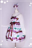 Chocolate Cherry~  Sweet Chiffon Lolita JSK Dress -out