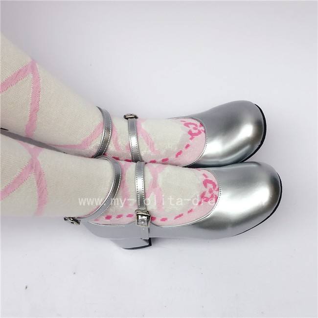Coffee Low Heels Lolita Shoes