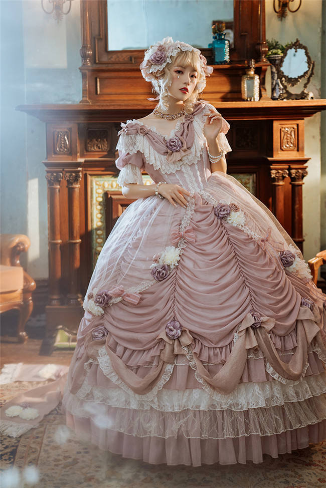 Henrietta ~Rose Queen Flowers Luxury Lolita OP