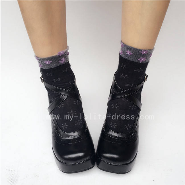 Cross Straps High Heel Lolia Shoes