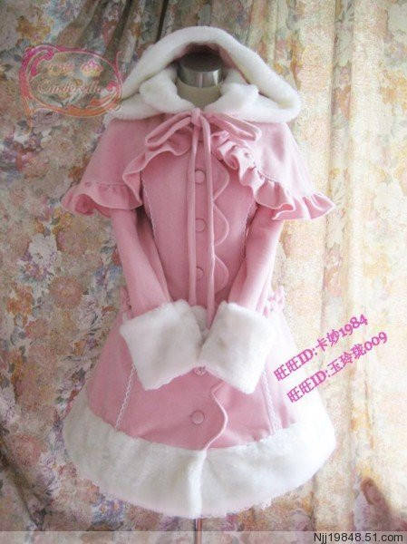 Emilia Love Heart Sweet Long Lolita Winter Coat