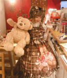 Diamond Honey ~Teddy Bear Chiffon Lolita JSK