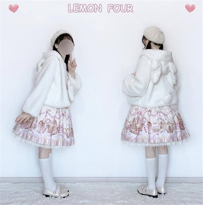 The Rabbit/The Bear~ Sweet Thickening Lolita Short Coat -Pre-order Closed
