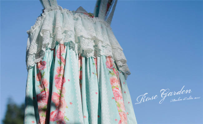 Rose Garden~ Sweet Lolita High Waist JSK Dress - Pre-order