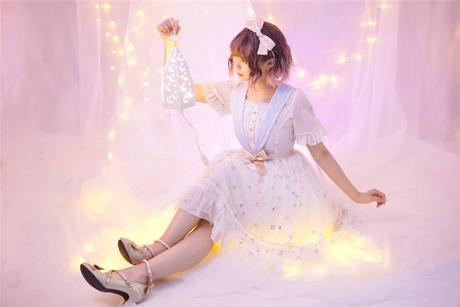 Planetesimals~ Summer Embroidery Lolita OP Dress -Pre-order Closed