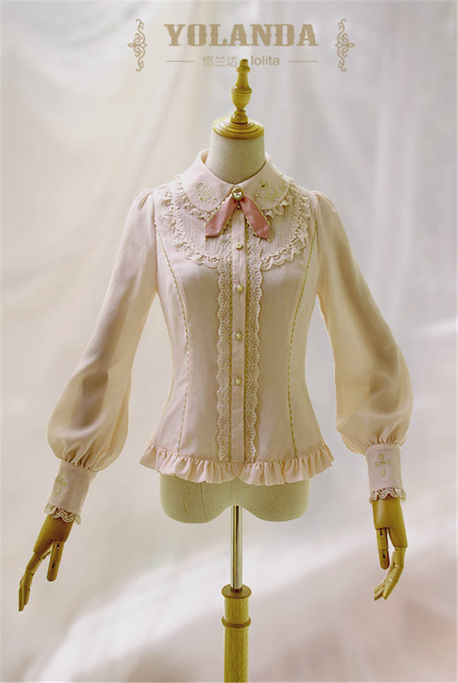 Yolanda -Benny's Herbology- College Style Lolita Embroidery Blouse