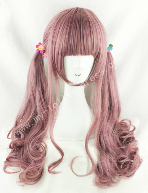 AMO 70cm Lavender Pink Curls Lolita Wig