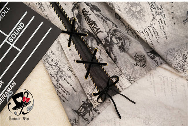 Junior Mechanic~ Classic Steam punk Lolita Blouse+Corset+Skirt Set -OUT