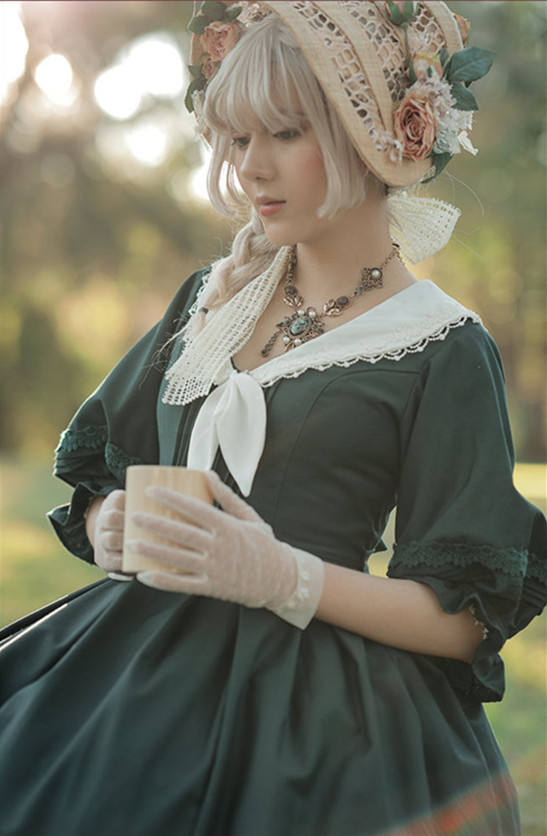 Austin's Notebook~ Vintage Long Sleeves Lolita OP -The 3th Round Pre-order Closed
