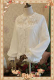 Rosary -High Density Thickening Chiffon Lolita Long Sleeves Blouse - 3 Colors Available-OUT