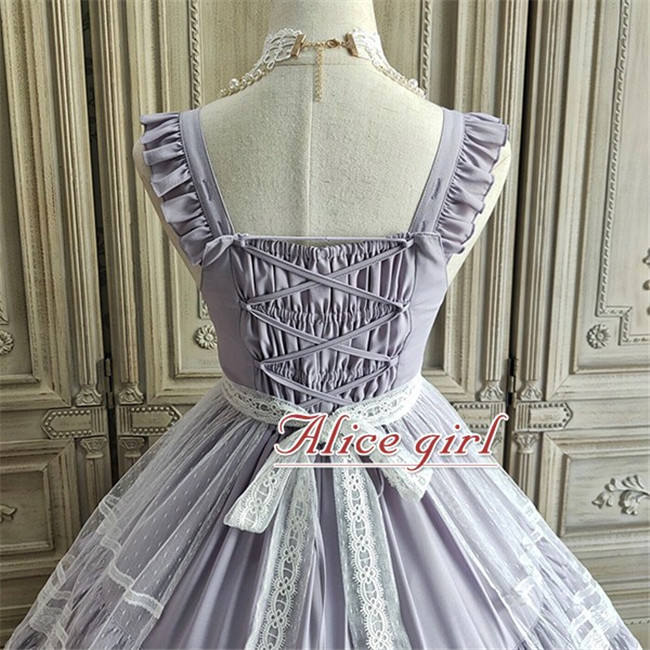 Alice Girl ~When Camellia Blossoms Lolita JSK + Overskirt -Pre-order