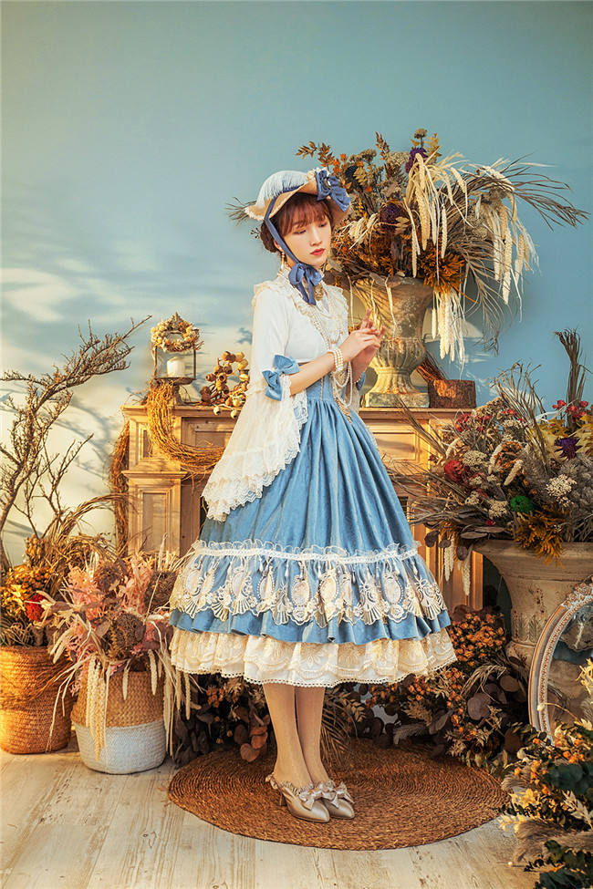 Miss Point ~ Elizabeth~ Elegant Lolita Fishbone Skirt Tea Party Version -Custom Tailor Available