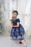 Athena~ Dark Blue Lolita OP Dress -out