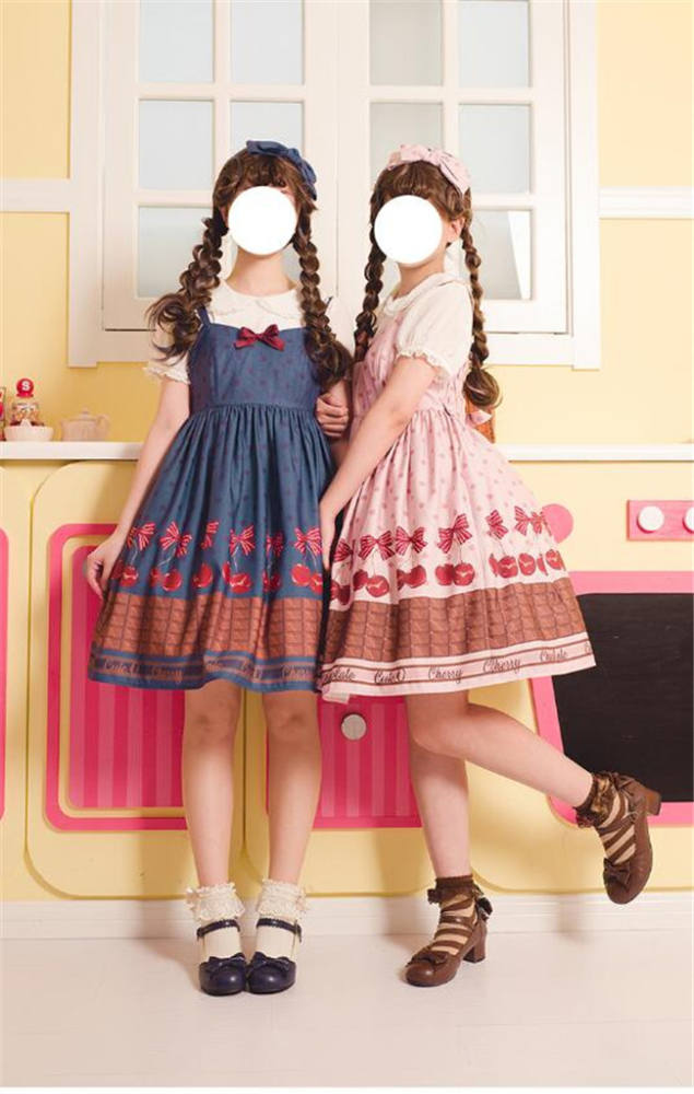 Cherry Chocolate~ Sweet Lolita OP/JSK -Pre-order Closed