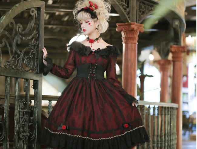 Sunset Maiden~ Gothic Classci Lolita OP Ready Made